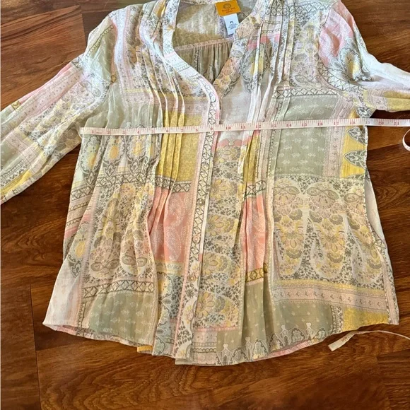 Ruby Rd. Multicolor Patchwork Blouse - Picture 3 of 5